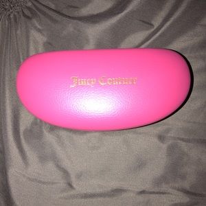 Juicy Couture sun glass case with cloth